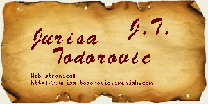 Juriša Todorović vizit kartica